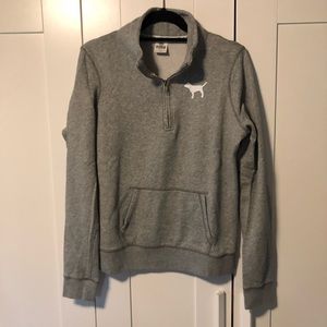 Pink Quarter Zip Sweatshirt